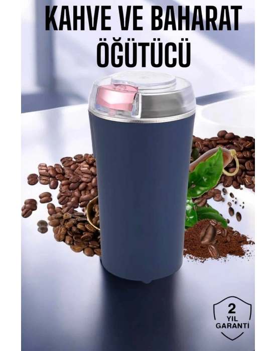 ® Taşınabilir Kahve & Baharat Öğütücü, Kolay Temizlenebilir ve Uzun Ömürlü Paslanmaz Çelik
