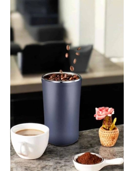 ® Taşınabilir Kahve & Baharat Öğütücü, Kolay Temizlenebilir ve Uzun Ömürlü Paslanmaz Çelik