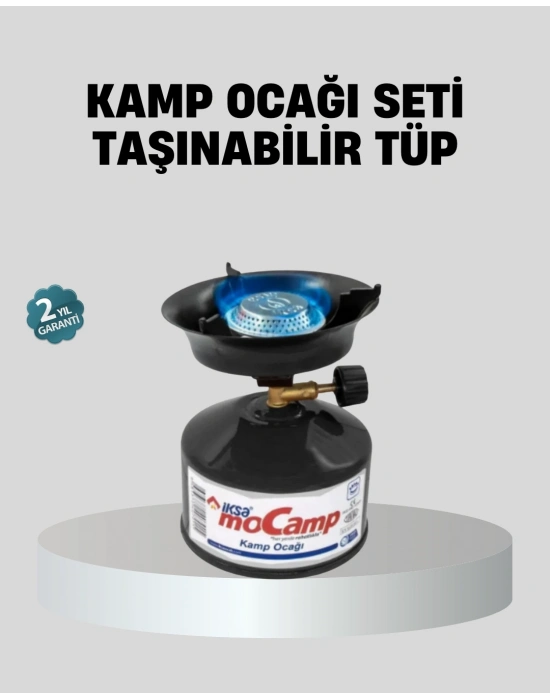 ® Taşınabilir Kamp Ocağı Seti Pişirme Alanı Ayarlanabilir Alev
