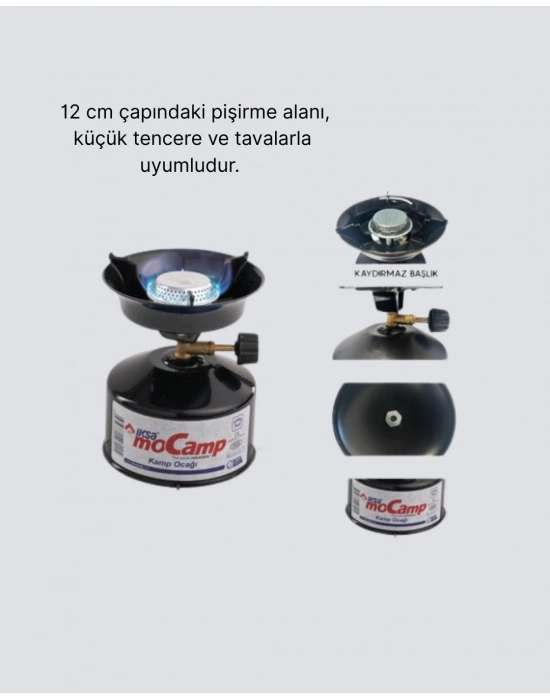 ® Taşınabilir Kamp Ocağı Seti Pişirme Alanı Ayarlanabilir Alev