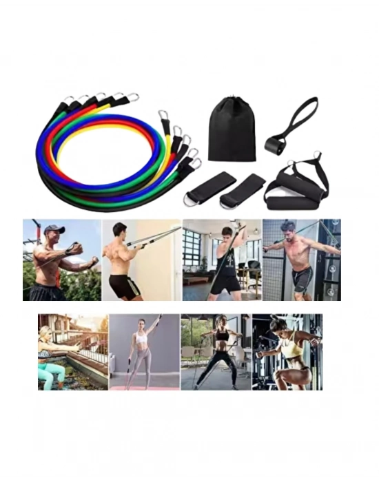 ® Taşınabilir Kapı Askılı Egzersiz Bandı Seti Ev ve Seyahat Kullanımı