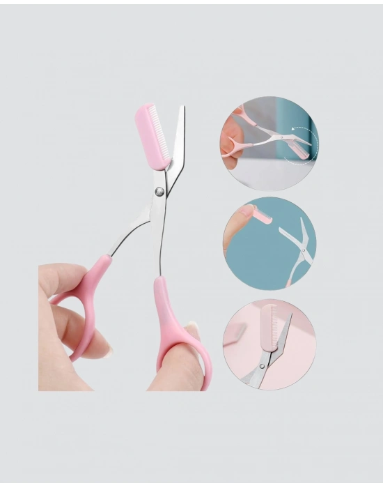 ® Taşınabilir Kaş ve Kirpik Düzenleme Makası – Ergonomik Tasarım