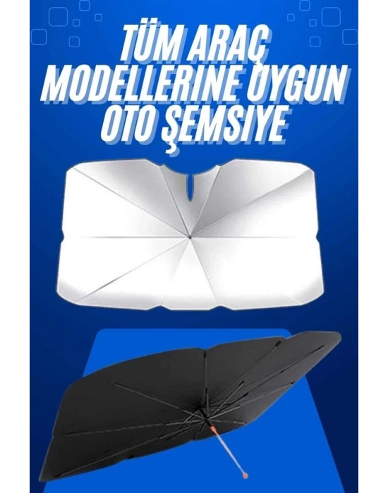 ® Taşınabilir Oto Cam Güneşliği Katlanabilir Tüm Araçlara Uyumlu Güneş Gölge Koruyucu