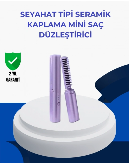 ® Taşınabilir Saç Düzleştirici Tarak – Ayarlanabilir Isı Kontrollü