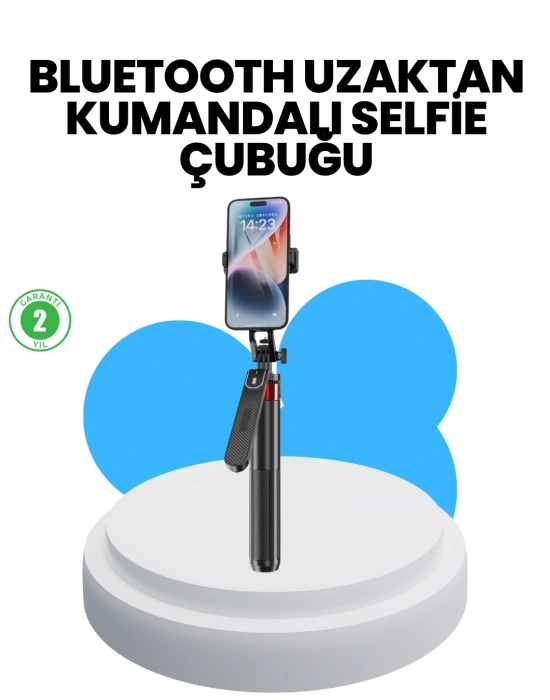 ® Taşınabilir Tripod ve Selfie Çubuğu Vlog ve Video Çekimi