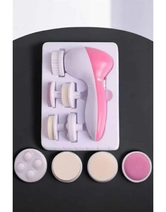 ® Taşınabilir Yüz Temizleme Cihazı Masaj, Peeling, Temizlik 5 Başlıklı