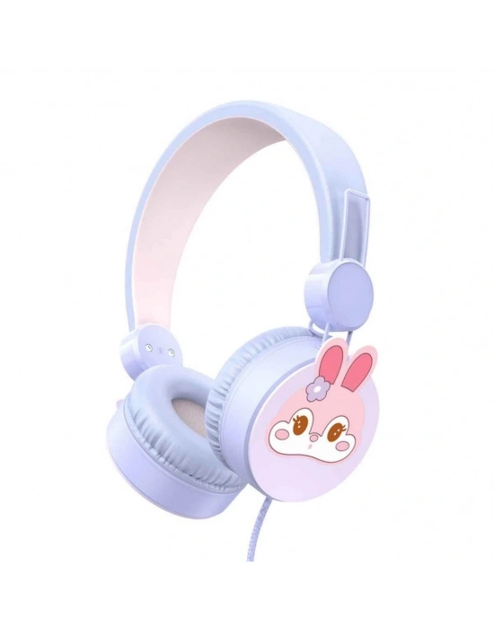 ® Tavşan Desenli Mikrofonlu Kulak Üstü Kulaklık