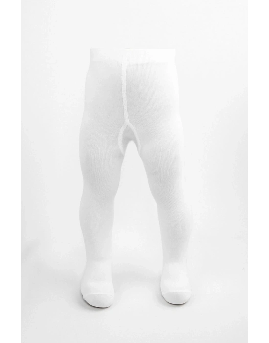 ® Tekli Düz Külotlu Çorap 50104 Beyaz