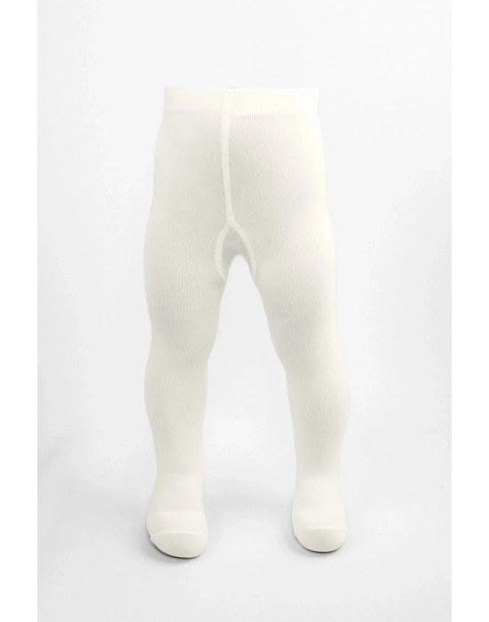 ® Tekli Düz Külotlu Çorap 50104 Ekru