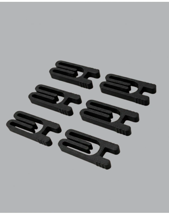 ® Tekrar Kullanılabilir Poşet Mandalı Siyah 6’lı Set