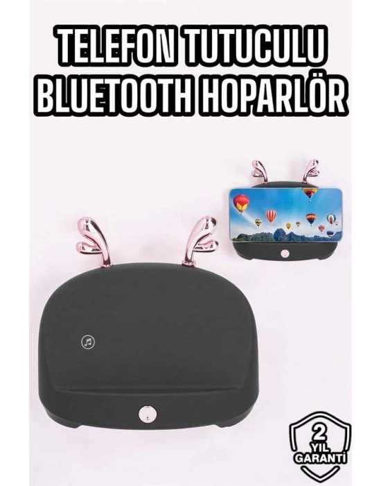 ® Telefon Tutuculu Akıllı Hoparlör Yüksek Ses Kaliteli Hoparlör