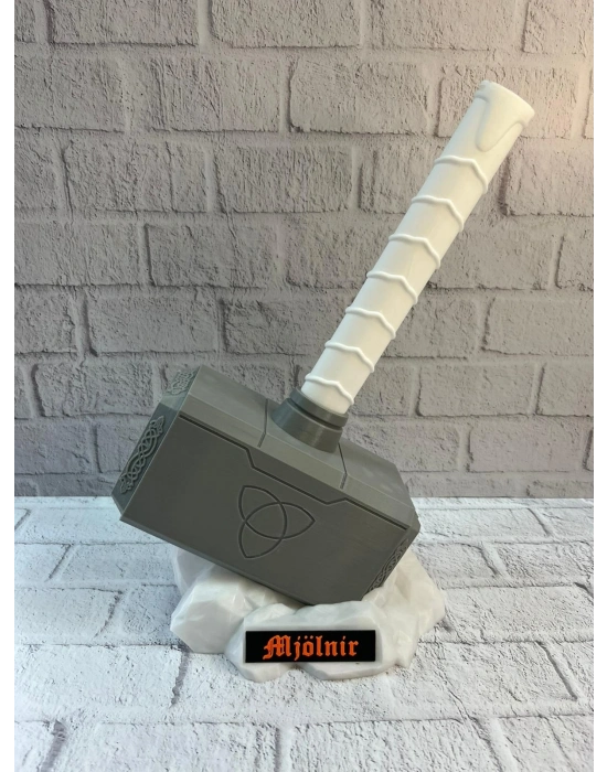 ® Thor Çekici Dekoratif Figür Mitolojik ve Fantastik Ev Aksesuarı 20x34 cm