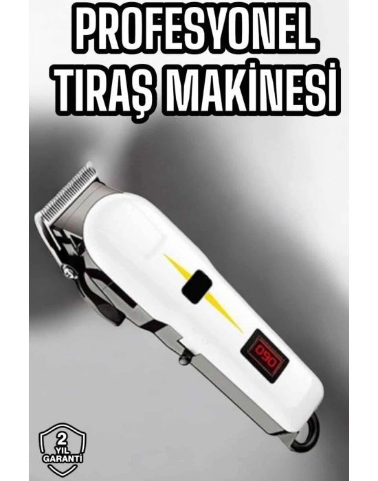 ® Tıraş Makinesi Profesyonel Saç Ve Sakal Kesme Milim Ayarlı Dijital Göstergeli