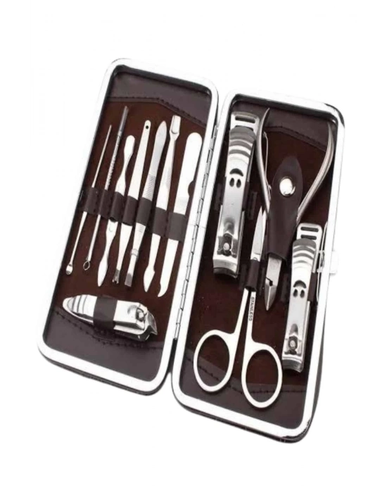 ® Tırnak Bakım Seti Tırnak Düzeltme Batık 12 Parça Çanta Tipi Manikür Pedikür