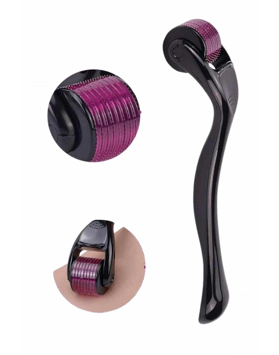 ® Titanyum Uçlu Derma Roller 540 İğneli 1 mm Gözenek Azaltıcı Akne İzlerine Uygun