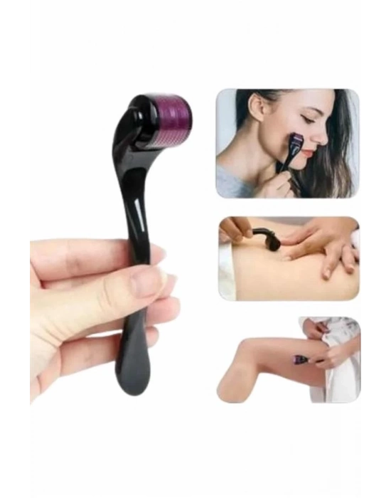® Titanyum Uçlu Derma Roller 540 İğneli 1 mm Gözenek Azaltıcı Akne İzlerine Uygun