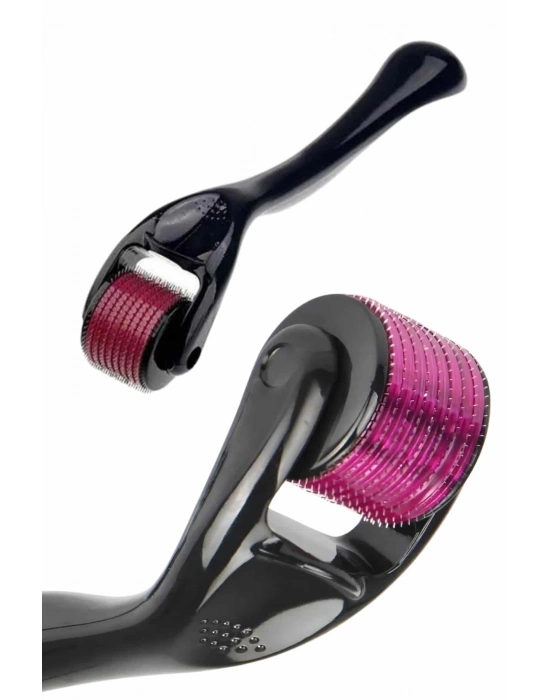 ® Titanyum Uçlu Derma Roller 540 İğneli 1 mm Gözenek Azaltıcı Akne İzlerine Uygun
