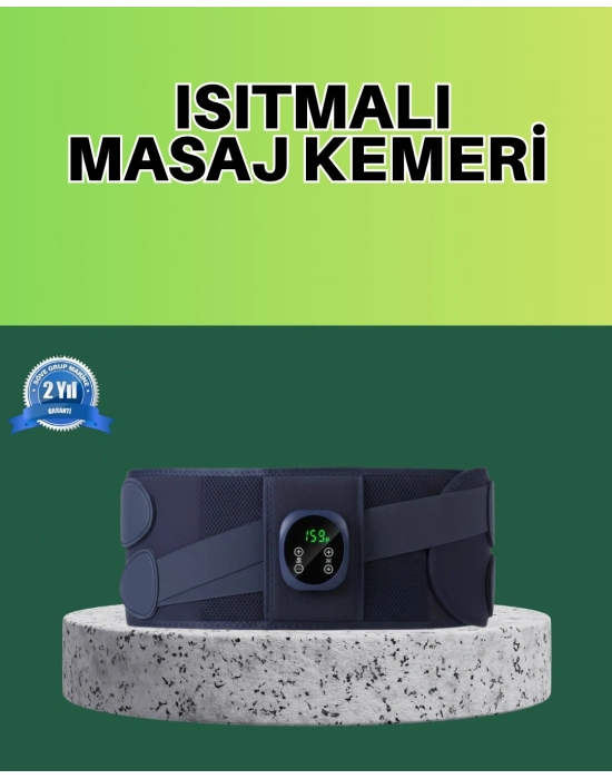 ® Titreşimli Masajlı Bel Kemeri Sessiz Çalışma 100 cm Bel Uyumlu