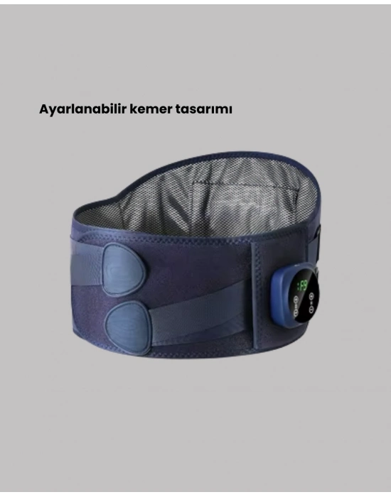 ® Titreşimli Masajlı Bel Kemeri Sessiz Çalışma 100 cm Bel Uyumlu