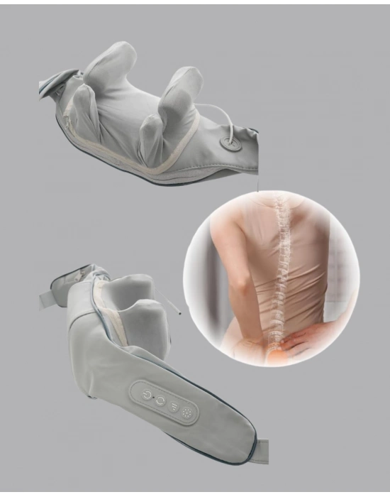 ® Titreşimli Boyun Masaj Cihazı Isı Terapili Şarjlı VNB-01 Ergonomik U Tasarım