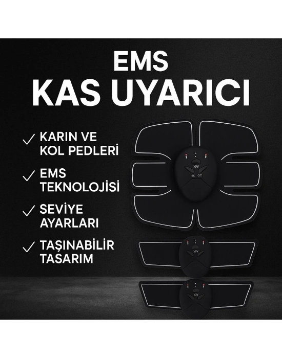 ® Titreşimli EMS Spor ve Fitness Cihazı Karın Kası Kol Bacak 2025 Model