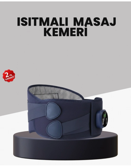 ® Titreşimli Masajlı Bel Kemeri Isıtmalı Destekli