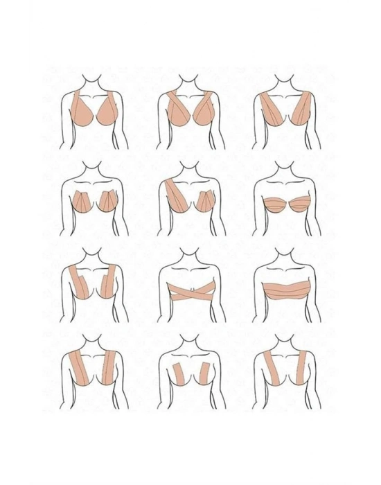 ® Toparlayıcı ve Şekillendirici Göğüs Bandı Tere ve Suya Dayanıklı Hassas Ciltlere Uygun
