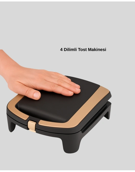 ® Tost Makinesi Yapışmaz Plaka 1500 Watt Güçlü Performans