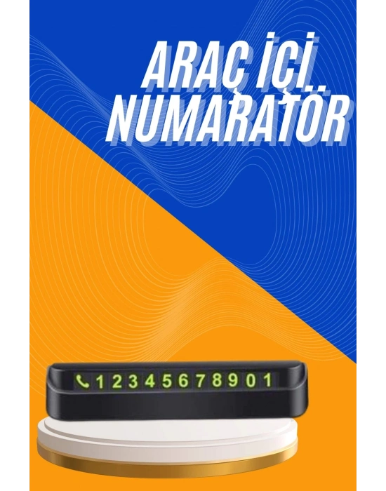® Tüm Araçlara Uyumlu Araç Içi Park Numaratör Oto Araç Numaratör