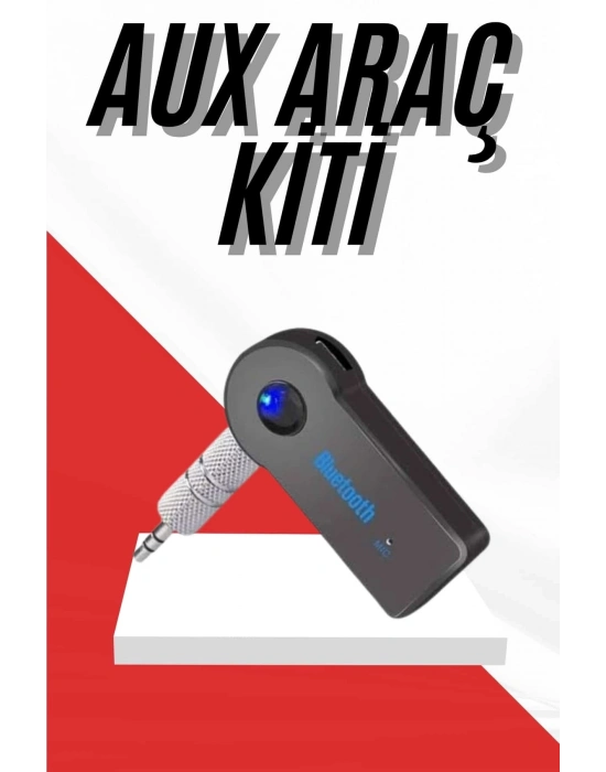® Tüm Cihazlara Uyumlu Bluetooth Aux Araç Kiti Siyah