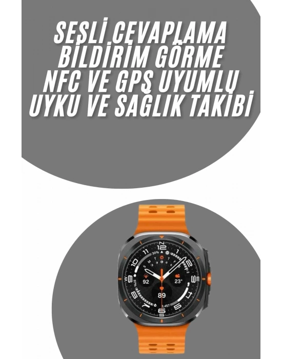 ® Tüm Telefonlara Uyumlu Akıllı Saat Uyku ve Sağlık Takibi Nabız Ölçer Adım sayar