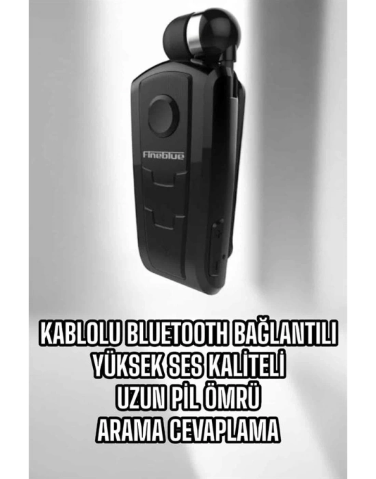 ® Tüm Telefonlara Uyumlu Mikrofonlu Titreşimli Makaralı Bluetooth Kulakiçi Kulaklık