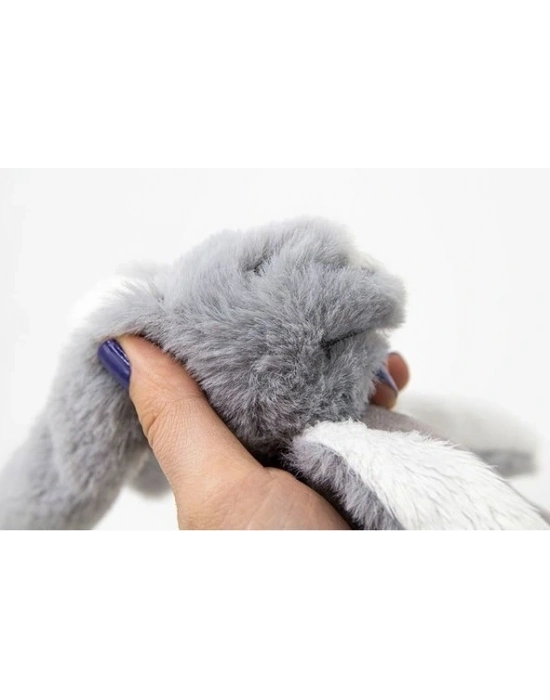 ®  Tutmalı Peluş Mini Tavşan 842 Gri