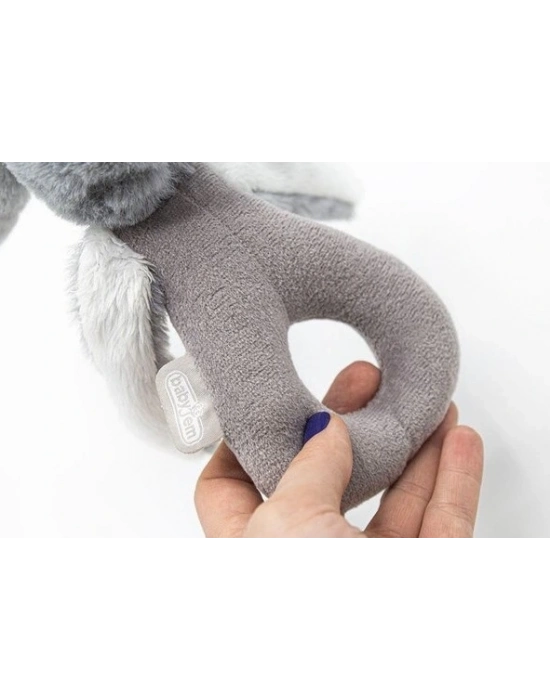 ®  Tutmalı Peluş Mini Tavşan 842 Gri