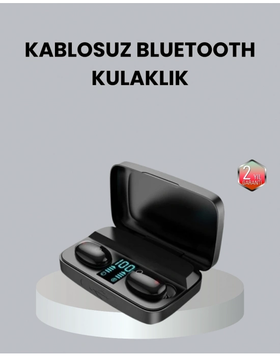 ® TWS A10s Bluetooth 5.0 Kulaklık Powerbank Şarj Kutulu Mini Tasarım