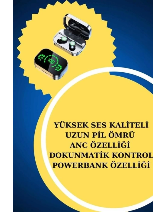 ® TWS Bluetooth Kulaklık ve Akıllı Saat Uyku Takibi Nabız Ölçer Uzun Pil Ömrü