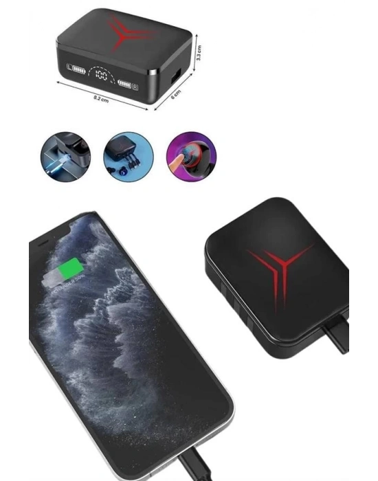® Tws Powerbank Kutulu Dijital Göstergeli Bluetooth Kulaklık Kablosuz Kulakiçi Kulaklık