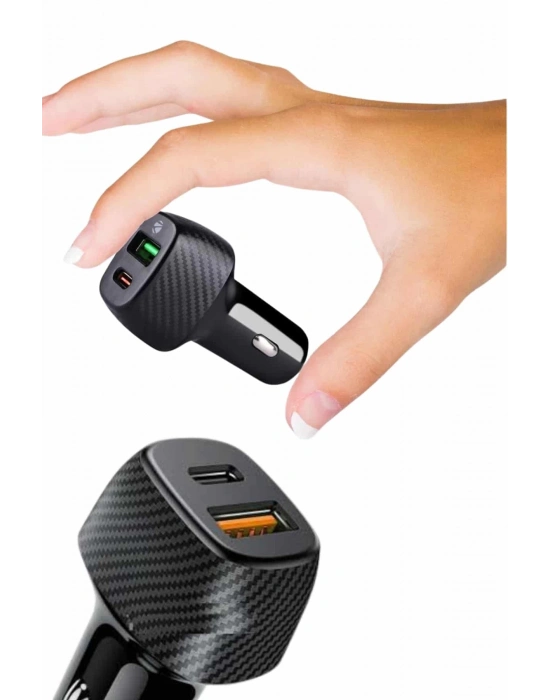 ® Type-C Girişli Araba Çakmaklık Şarj Cihazı 38W Oto Çakmaklık