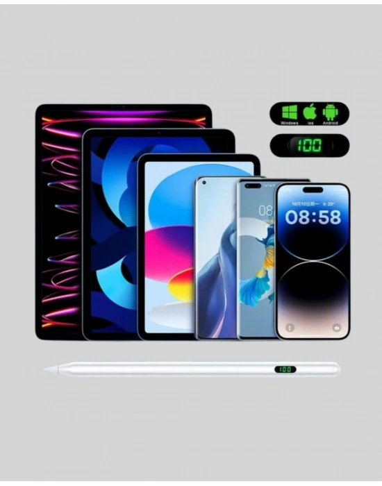 ® Type-C Şarjlı iPad Stylus Pen 10 Saat Dayanıklı Hassas Dokunmatik Kalem