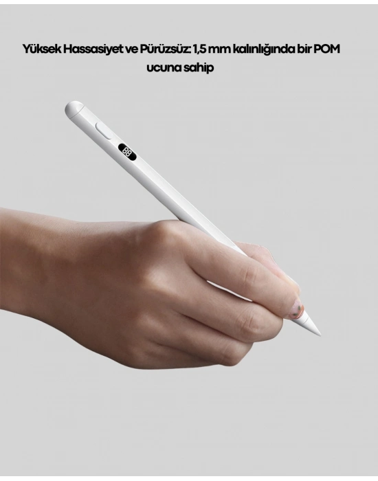 ® Type-C Şarjlı iPad Stylus Pen 10 Saat Dayanıklı Hassas Dokunmatik Kalem