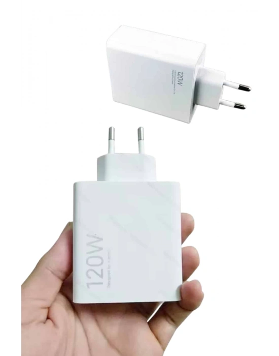 ® Type C Yüksek Hızlı Şarj Aleti Beyaz 120W Ultra Uzun Ömürlü