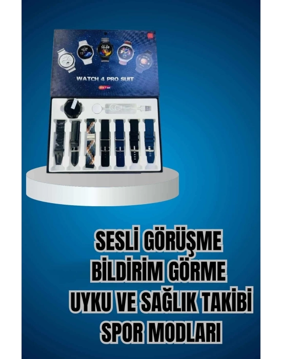 ® Ucuz Kaliteli Yeni Nesil 7 Kordonlu Akıllı Saat ve Kablosuz Bluetooth Kulaklık ANC Özelliği
