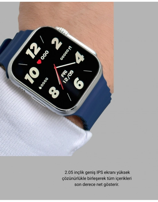 ® Ultra Akıllı Saat 420x480 IPS Ekran Kalp Atış