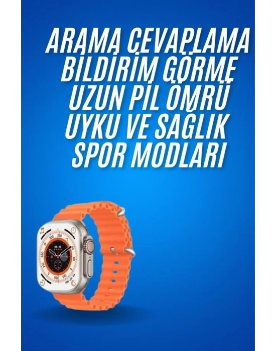 ® Ultra Akıllı Saat 49 Mm Çift Kordonlu Arama Cevaplama Bluetooth Bağlantılı