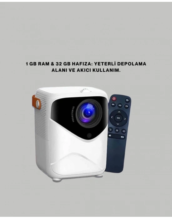 ® Ultra HD Çözünürlüklü Taşınabilir Projektör – 1920x1080 Piksel Görüntü Kalitesi