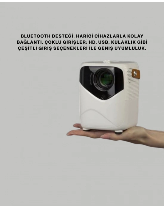 ® Ultra HD Çözünürlüklü Taşınabilir Projektör – 1920x1080 Piksel Görüntü Kalitesi