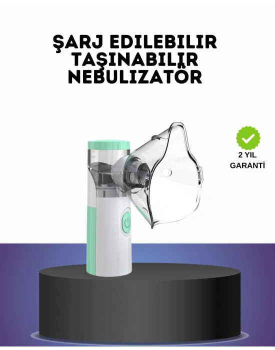 ® Ultrasonik Frekanslı Şarj Edilebilir Nebülizatör