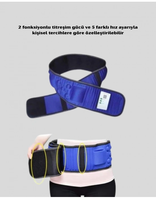® Unisex Titreşimli Masaj Aleti – Ayarlanabilir Hız ve Fonksiyonlu Kemer Tasarımı