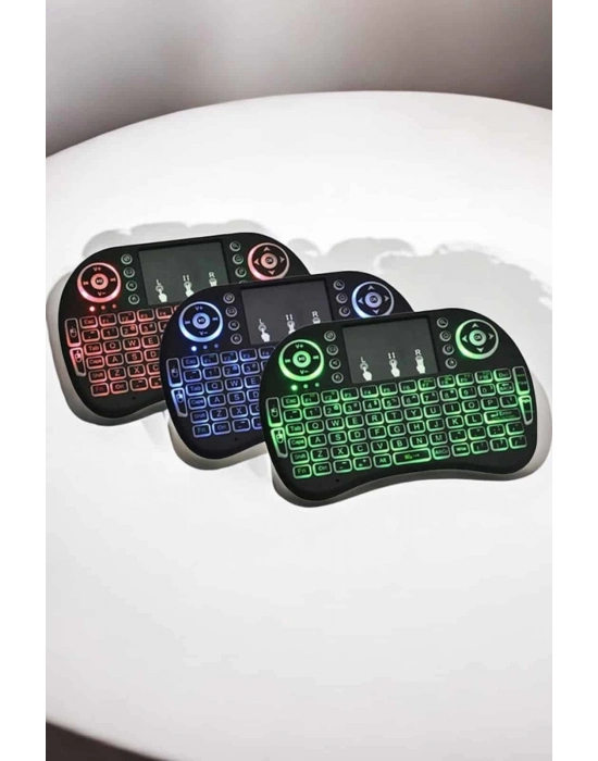 ® USB Bağlantılı Mini Q Klavye Işıklı Tüm Cihazlara Uyumlu