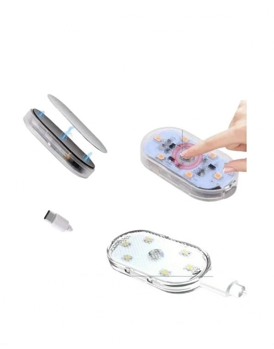 ® USB Şarjlı, 3 Saat Kesintisiz Çalışan Araba Atmosfer Işıkları